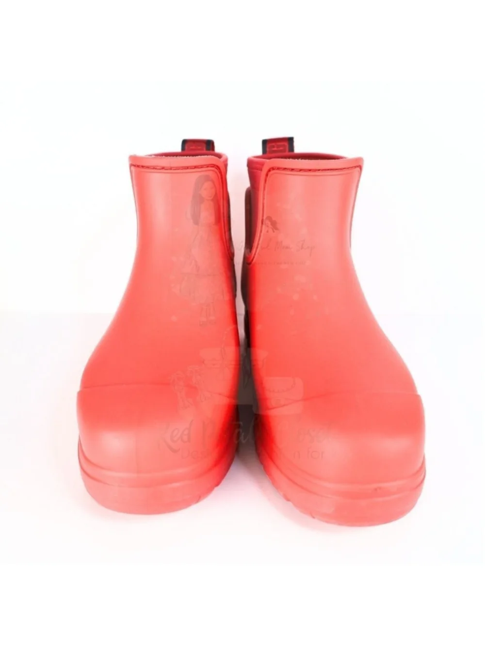 UGG Droplet Women's Rain Boot Shoes - Samba Red, Size 7